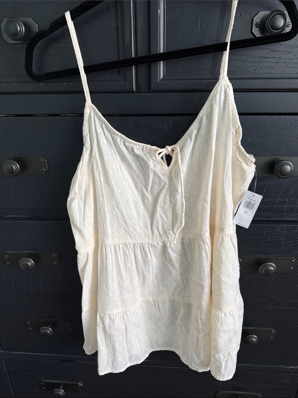 Old Navy Cream Tiered Spaghetti-Strap Camisole